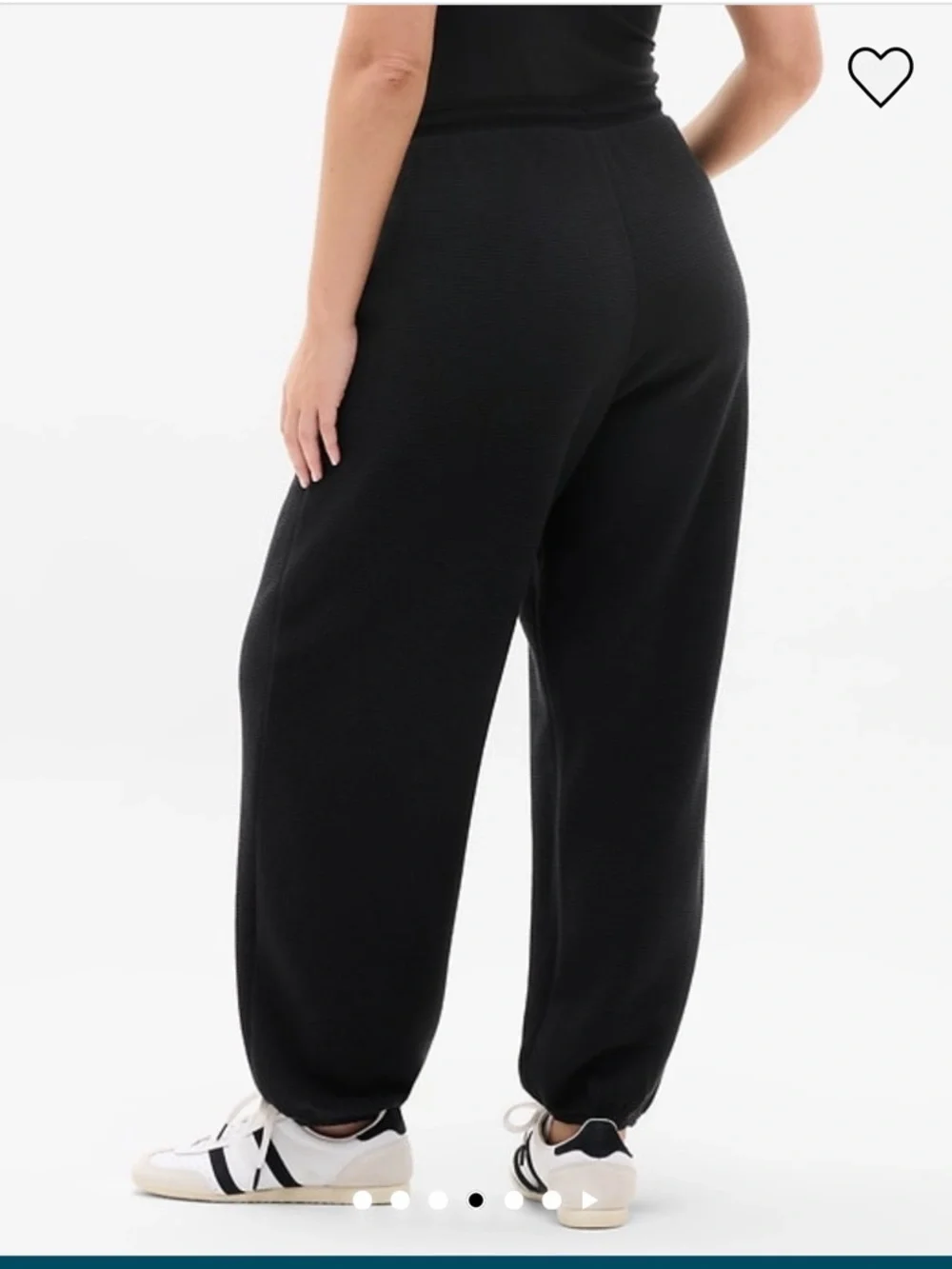 Athleta Black Waffle Waistband Joggers - Picture 7 of 8